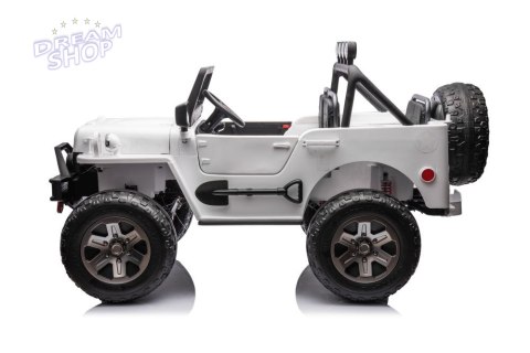 Auto Na Akumulator JH-102 Białe 4x4 Auto Na Akumulator JH-102 Białe 4x4