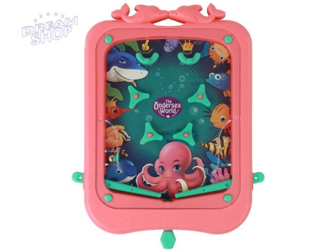 Gra Zręcznościowa Mini Pinball Gra z Kulką Różowa Gra Zręcznościowa Mini Pinball Gra z Kulką Różowa