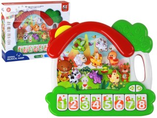 Organki Pianinko Zwierzątka Do Nauki Angielskiego Panel Edukacyjny