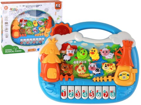 Pianinko Panel Edukacyjny Nauka Angielskiego Motyw Wsi Zwierzątka Pianinko Panel Edukacyjny Nauka Angielskiego Motyw Wsi Zwierzątka