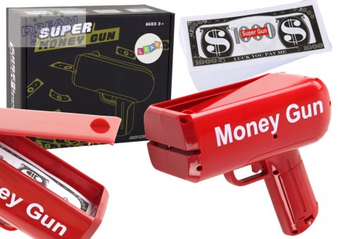 Pistolet Na Pieniądze Strzelający Czerwony Wyrzutnia Money Gun Banknoty Pistolet Na Pieniądze Strzelający Czerwony Wyrzutnia Money Gun Banknoty