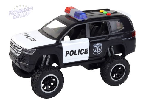 Pojazd Terenowy Raptor Policja Czarny Otwierane Drzwi Dźwięk Światła Pojazd Terenowy Raptor Policja Czarny Otwierane Drzwi Dźwięk Światła