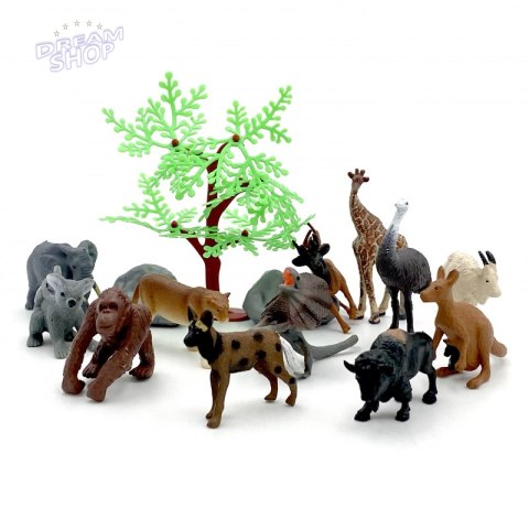 WOOPIE Zestaw Figurki Dzikie Zwierzęta 15 szt. - wersja 1 WOOPIE Zestaw Figurki Dzikie Zwierzęta 15 szt. - wersja 1