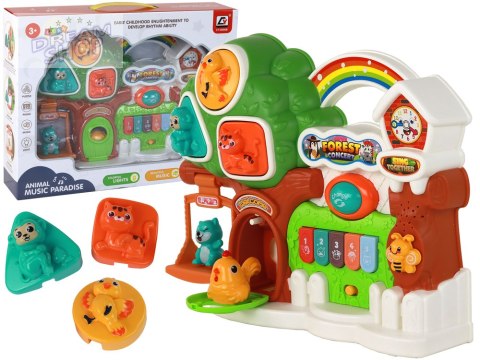 Zestaw Pianinko Koncert Las Zwierzątka Panel Edukacyjny