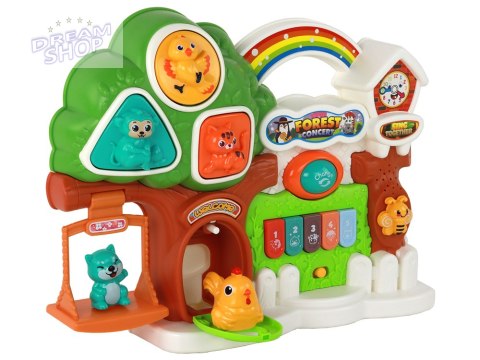 Zestaw Pianinko Koncert Las Zwierzątka Panel Edukacyjny