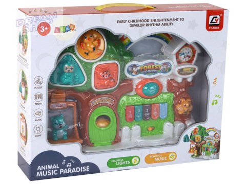 Zestaw Pianinko Koncert Las Zwierzątka Panel Edukacyjny