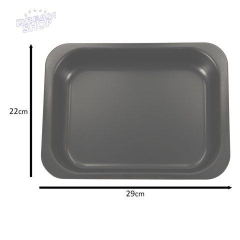 Blacha do pieczenia uniwersalna 29cm x 22cm x 60cm czarna Blacha do pieczenia uniwersalna 29cm x 22cm x 60cm czarna