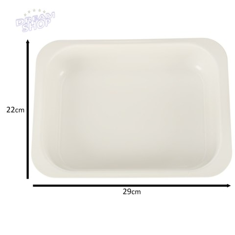 Blacha forma do pieczenia tłoczona 29cm x 22cm x 60cm brązowa