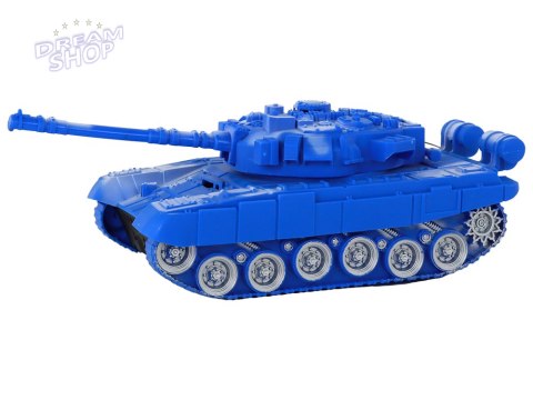 Czołg R/C Zdalnie Sterowany Światła Dźwięk Niebieski 1:18 27MHz Czołg R/C Zdalnie Sterowany Światła Dźwięk Niebieski 1:18 27MHz