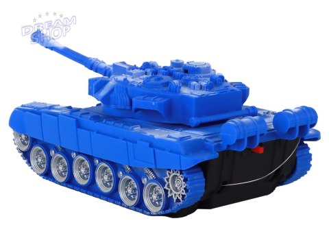 Czołg R/C Zdalnie Sterowany Światła Dźwięk Niebieski 1:18 27MHz Czołg R/C Zdalnie Sterowany Światła Dźwięk Niebieski 1:18 27MHz