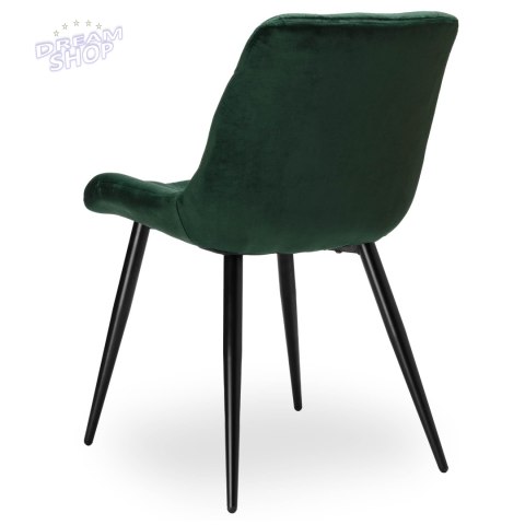 Krzesło aksamitne ELIOT ciemnozielone velvet Krzesło aksamitne ELIOT ciemnozielone velvet