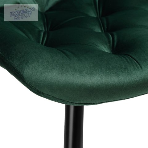 Krzesło aksamitne ELIOT ciemnozielone velvet Krzesło aksamitne ELIOT ciemnozielone velvet