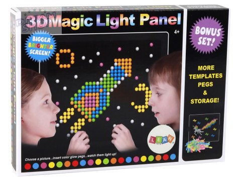 Magiczna Tablica Układanka 3D 276 Elementów Podświetlana Magiczna Tablica Układanka 3D 276 Elementów Podświetlana