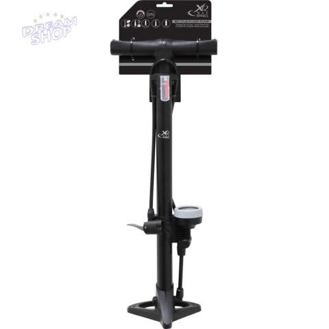 POMPKA WARSZTATOWO - ROWEROWA XQMAX PRO 160Psi (11Bar) Z MANOMETREM