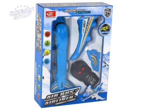 Samolot Zdalnie Sterowany R/C Światła Niebieski DIY