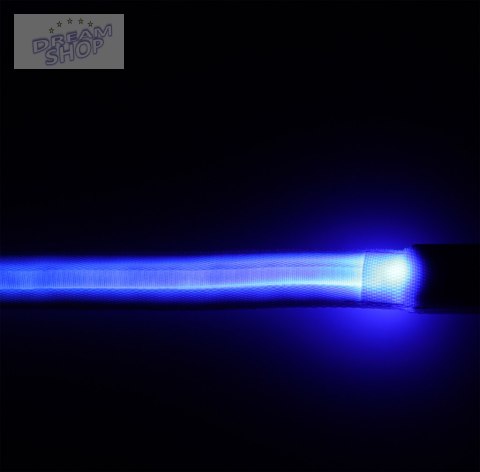 Smycz dla psa świecąca LED 2,5x120cm niebieska Smycz dla psa świecąca LED 2,5x120cm niebieska