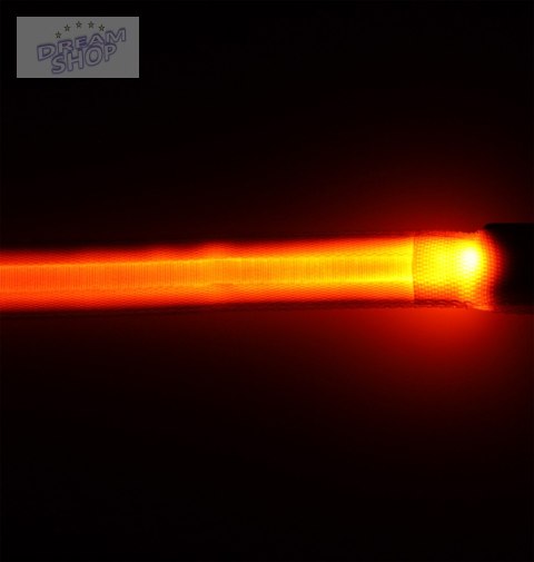Smycz dla psa świecąca LED 2,5x120cm pomarańczowa Smycz dla psa świecąca LED 2,5x120cm pomarańczowa