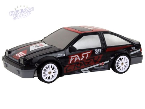 Autko Sportowe Zdalnie Sterowane R/C 1:24 Czarne Wymienne Koła Autko Sportowe Zdalnie Sterowane R/C 1:24 Czarne Wymienne Koła