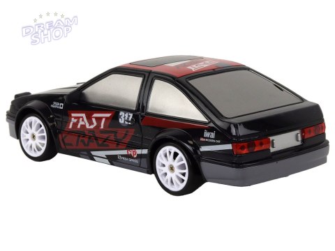 Autko Sportowe Zdalnie Sterowane R/C 1:24 Czarne Wymienne Koła Autko Sportowe Zdalnie Sterowane R/C 1:24 Czarne Wymienne Koła