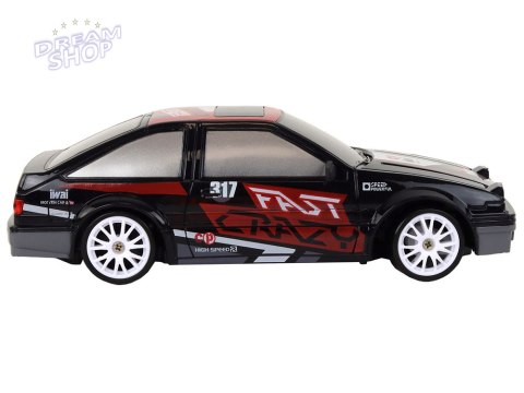 Autko Sportowe Zdalnie Sterowane R/C 1:24 Czarne Wymienne Koła Autko Sportowe Zdalnie Sterowane R/C 1:24 Czarne Wymienne Koła