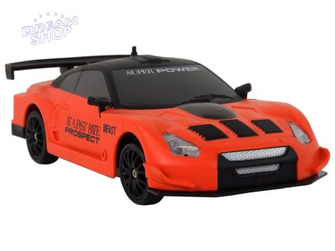 Autko Sportowe Zdalnie Sterowane R/C 1:24 Pomarańczowe Wymienne Koła Autko Sportowe Zdalnie Sterowane R/C 1:24 Pomarańczowe Wymienne Koła