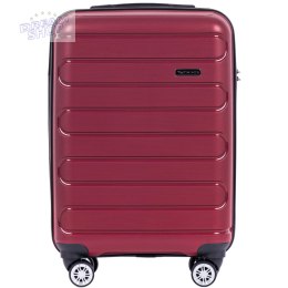 DQ181-03, walizka podróżna Wings S, Burgundy POLIPROPYLEN