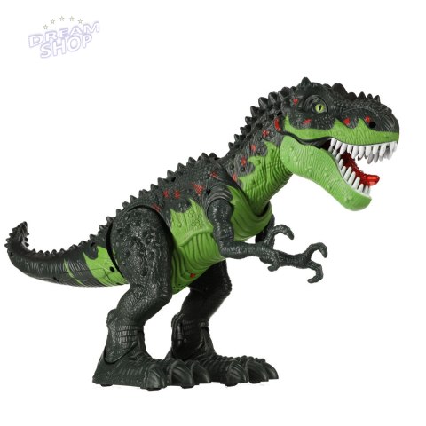 Dinozaur T-REX elektroniczny chodzi ryczy zielony Dinozaur T-REX elektroniczny chodzi ryczy zielony