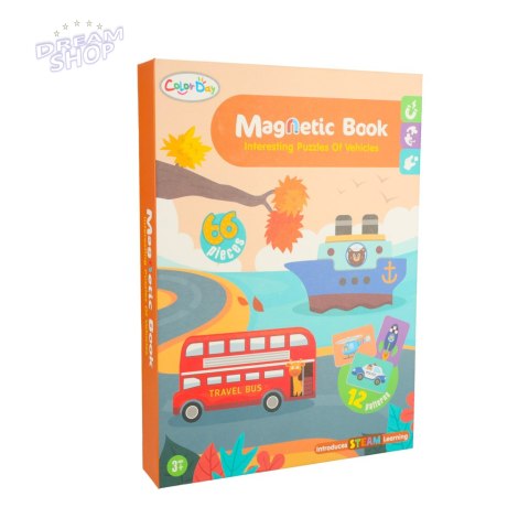 Układanka puzzle magnetyczne środki transportu