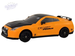 Autko Sportowe Zdalnie Sterowane R/C 1:24 Żółte Wymienne Koła