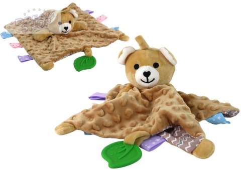 Miś Pluszowa Przytulanka Kocyk Wypustki Gryzak Grzechotka