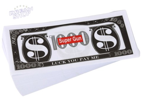 Pistolet Na Pieniądze Strzelający Złoty Wyrzutnia Money Gun Banknoty