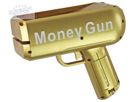 Pistolet Na Pieniądze Strzelający Złoty Wyrzutnia Money Gun Banknoty