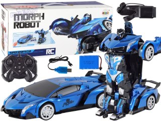 Samochód- Robot Transformacja R/C 1:10 Niebieski Sterowanie Gestami