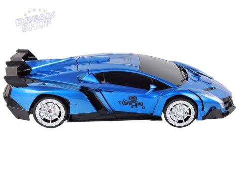 Samochód- Robot Transformacja R/C 1:10 Niebieski Sterowanie Gestami