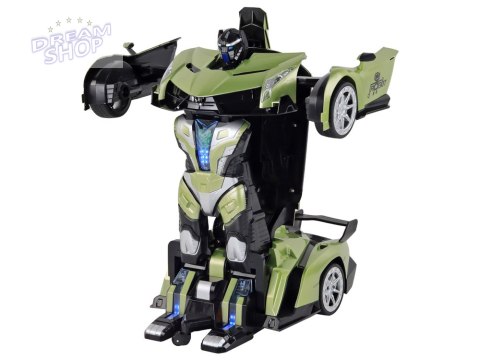 Samochód- Robot Transformacja R/C 1:10 Zielony Sterowanie Gestami
