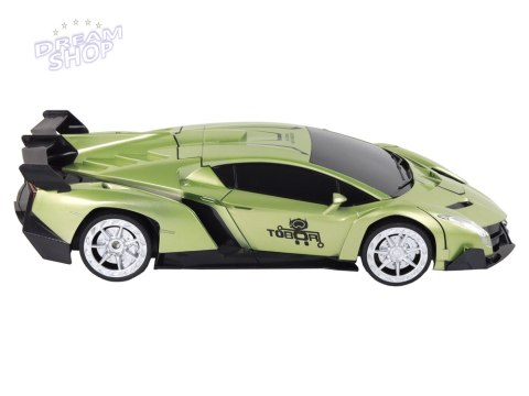 Samochód- Robot Transformacja R/C 1:10 Zielony Sterowanie Gestami