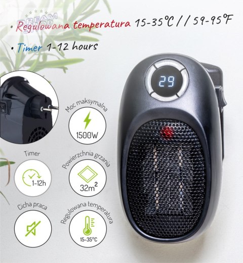 Adler AD 7726 Termowentylator Easy heater grzejnik elektryczny farelka 1500W Adler AD 7726 Termowentylator Easy heater grzejnik elektryczny farelka 1500W