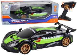 Duże Auto Sportowe Zdalnie Sterowane 1:10 Zielono-Czarne