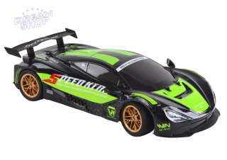 Duże Auto Sportowe Zdalnie Sterowane 1:10 Zielono-Czarne