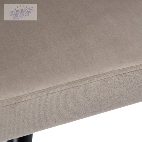 Krzesło plecione aksamitne ASTON Velvet Beżowe Taupe Krzesło plecione aksamitne ASTON Velvet Beżowe Taupe