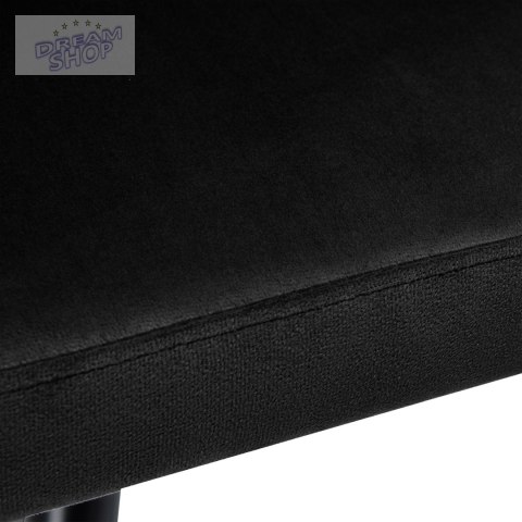 Krzesło plecione aksamitne ASTON Velvet Czarne Krzesło plecione aksamitne ASTON Velvet Czarne