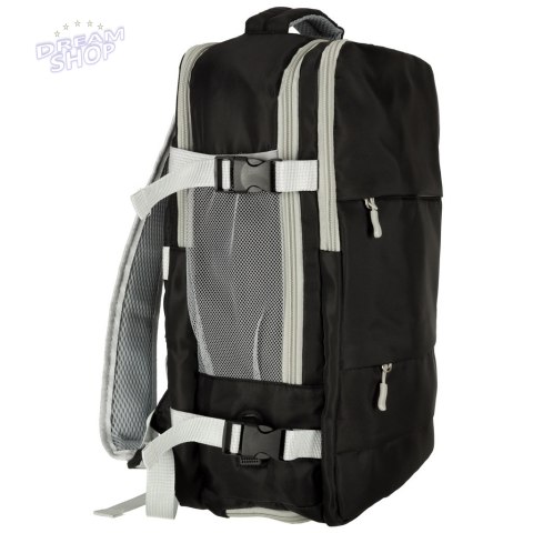 Plecak podróżny do samolotu wodoodporny kabel USB 45x16x28cm czarny Plecak podróżny do samolotu wodoodporny kabel USB 45x16x28cm czarny