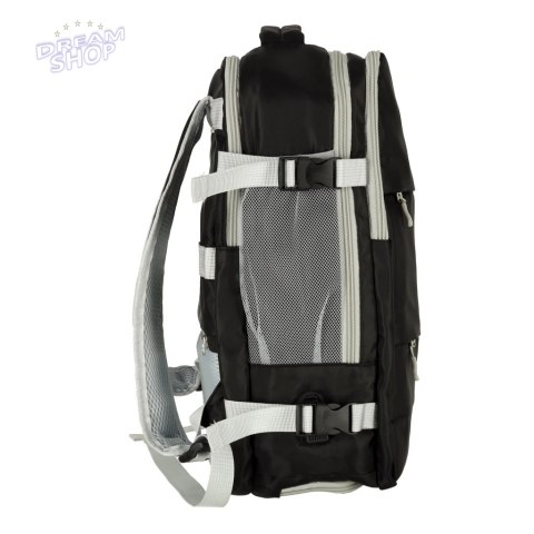Plecak podróżny do samolotu wodoodporny kabel USB 45x16x28cm czarny Plecak podróżny do samolotu wodoodporny kabel USB 45x16x28cm czarny