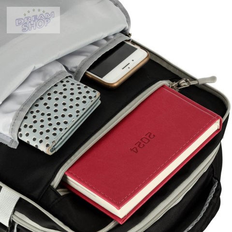 Plecak podróżny do samolotu wodoodporny kabel USB 45x16x28cm czarny Plecak podróżny do samolotu wodoodporny kabel USB 45x16x28cm czarny