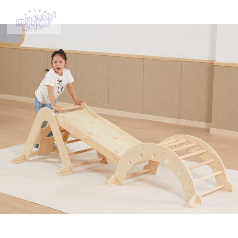 VIGA Drewniany Bujak Naturalny Montessori