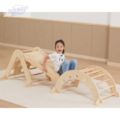 VIGA Drewniany Bujak Naturalny Montessori