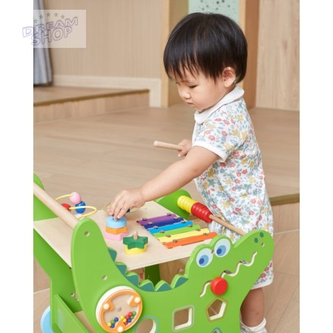 VIGA Drewniany Pchacz Edukacyjny Krokodylek 12w1 VIGA Drewniany Pchacz Edukacyjny Krokodylek 12w1