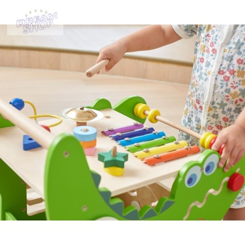 VIGA Drewniany Pchacz Edukacyjny Krokodylek 12w1 VIGA Drewniany Pchacz Edukacyjny Krokodylek 12w1