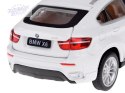 Auto metalowe BMW X6 model skala 1:32 biały SUV światło dźwięk ZA4606
