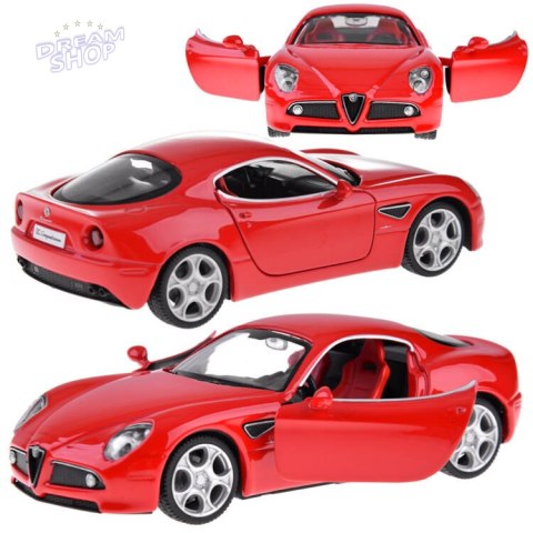 Auto metalowe model Alfa Romeo 8C Competizione skala 1:32 światła ZA4607 Auto metalowe model Alfa Romeo 8C Competizione skala 1:32 światła ZA4607